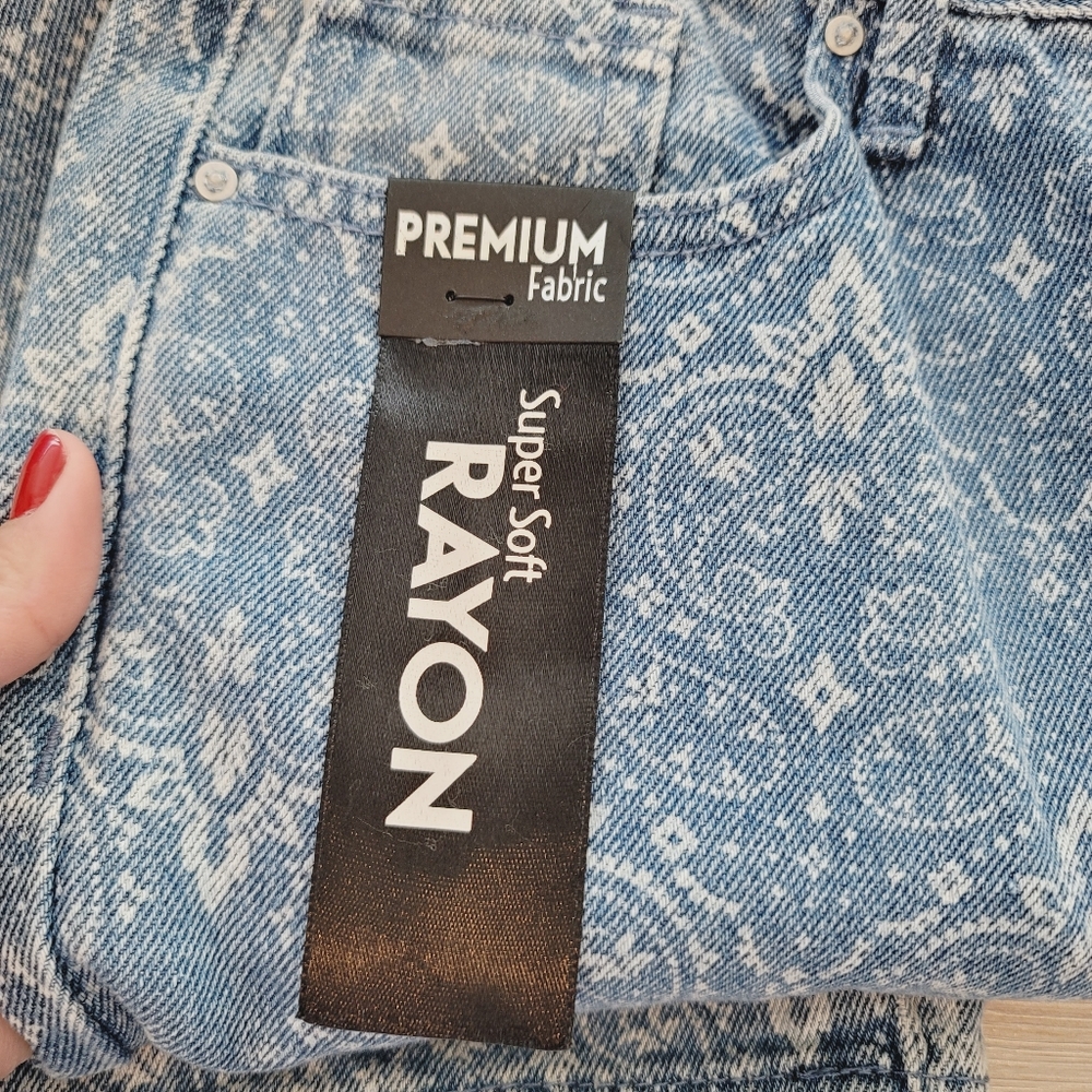 NWT Simple Society Super High Rise Straight Denim Jeans Women's Size 7/28 - Picture 9 of 13